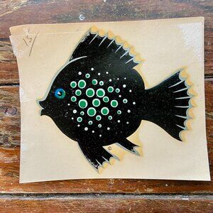 1939 Vintage Meyercord Decal Wall Decoration Transfer Tropical Fish Code 220